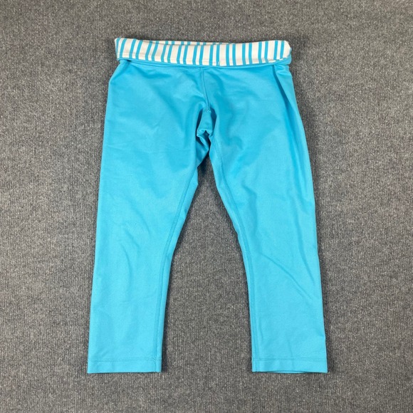 Lululemon Aqua Blue Capri Leggings Athleisure Athletic Pants Womens Size 8 Med - Picture 3 of 8